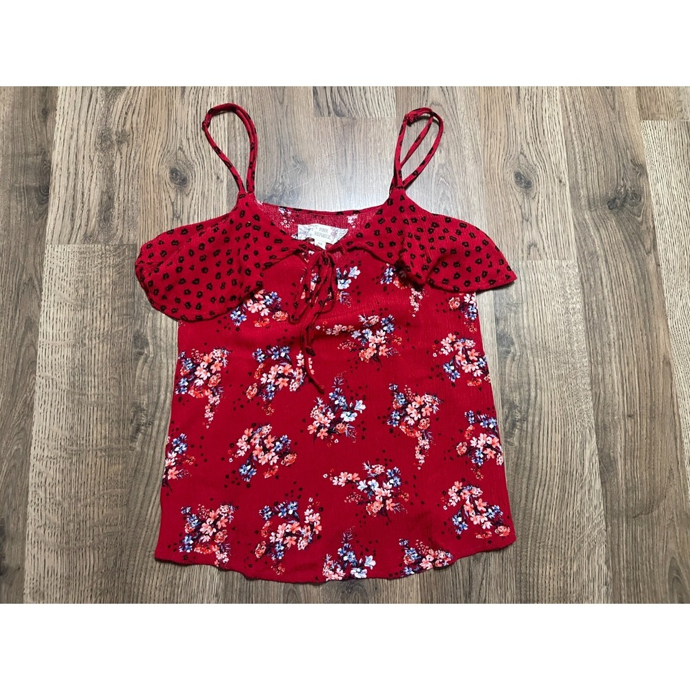 Pink Republic Tank Top, Women's Size XS, Red Blue Pink, Floral
